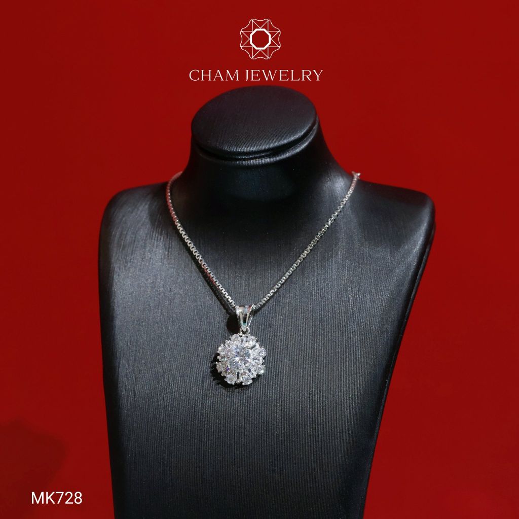 Mặt Dây Chuyền MK728 CHAM JEWELRY, Chủ 5.5mm