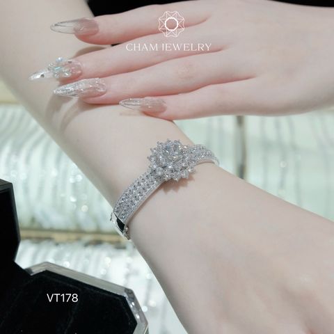 Vòng Tay VT178 CHAM JEWELRY, Chủ 8.5mm Bản 9.0mm (Barcode TVB303V).