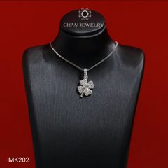 Mặt Dây Chuyền MK202 CHAM JEWELRY, Mặt Hoa 4 Cánh Chủ 3.5mm (Barcode TMA1921).