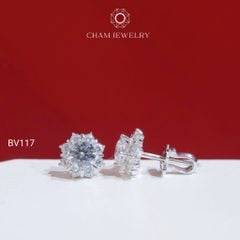 Hoa Tai BV117 CHAM JEWELRY, Chủ 5.0mm (Barcode CBK193-TBV43).