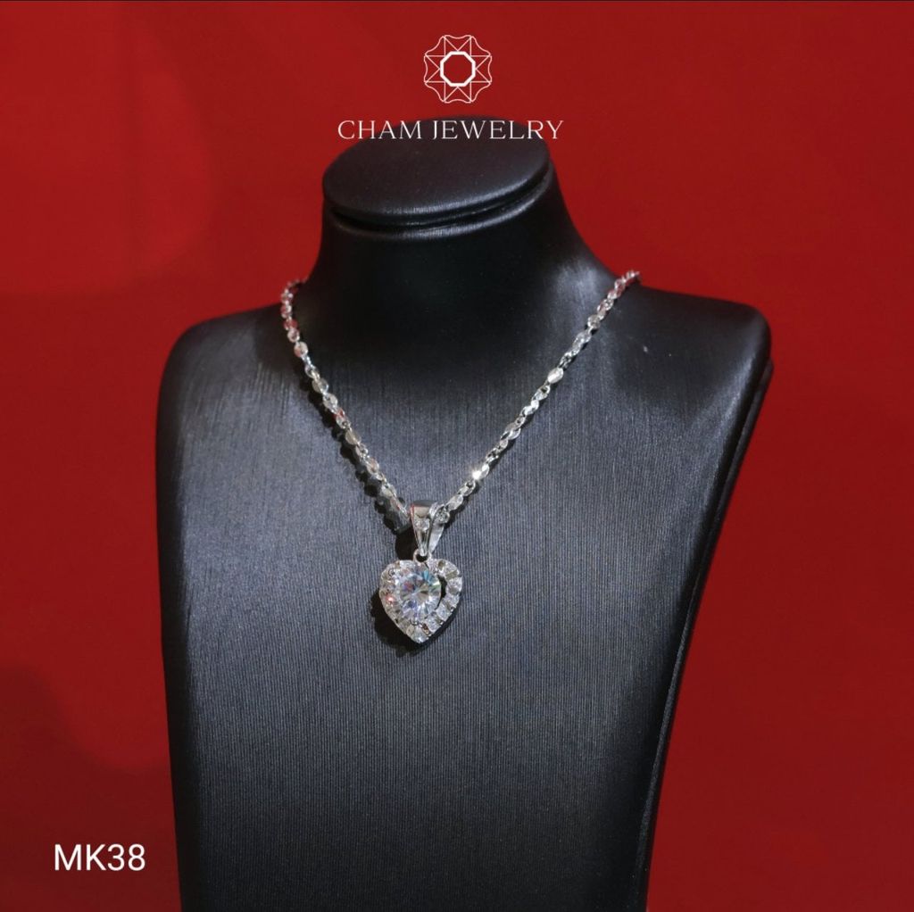 Mặt Dây Chuyền MK38 CHAM JEWELRY, Mặt Trái Tim, Chủ 6.5mm
