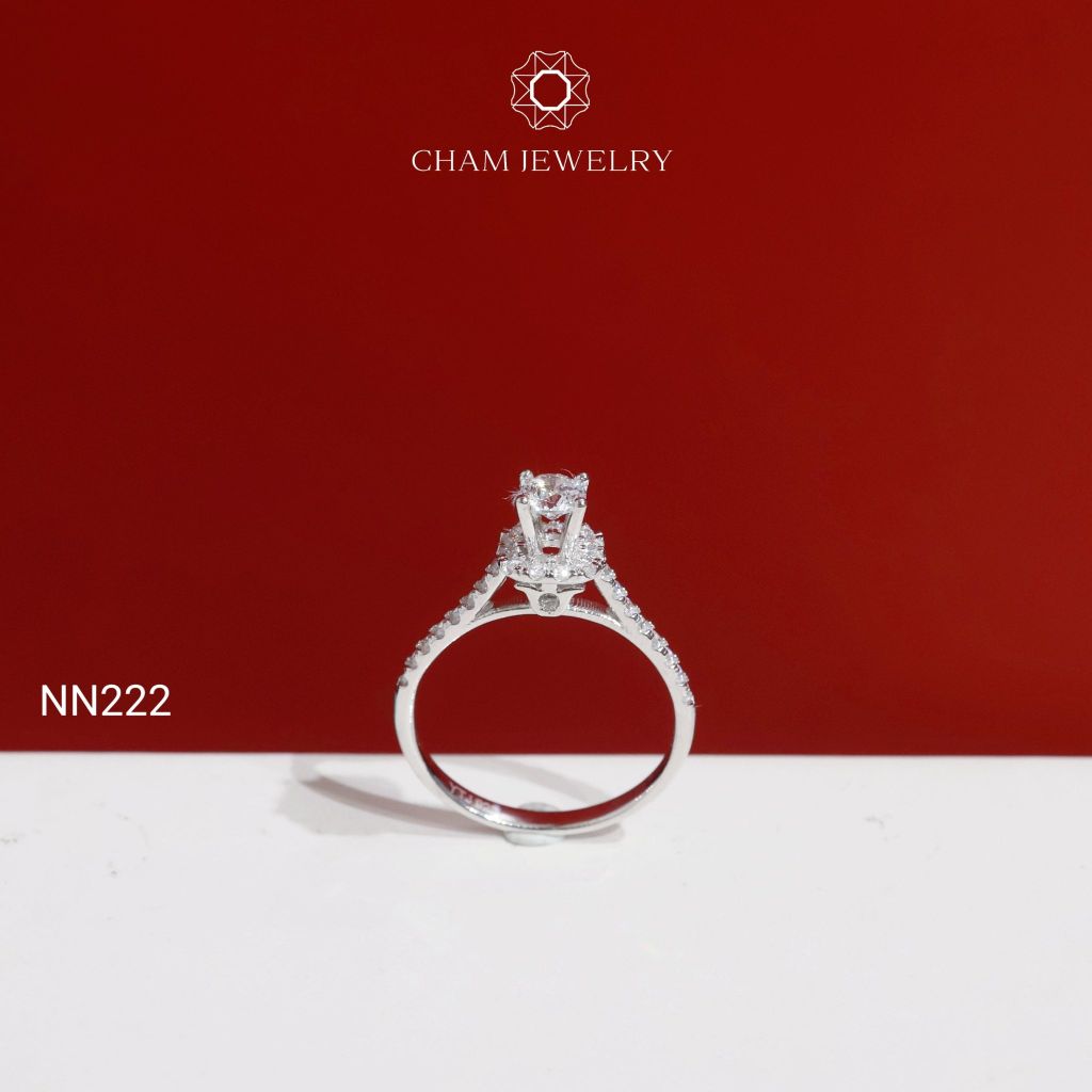 Nhẫn NN222 CHAM JEWELRY, Chủ 4.0mm( Barcode TNN1881).