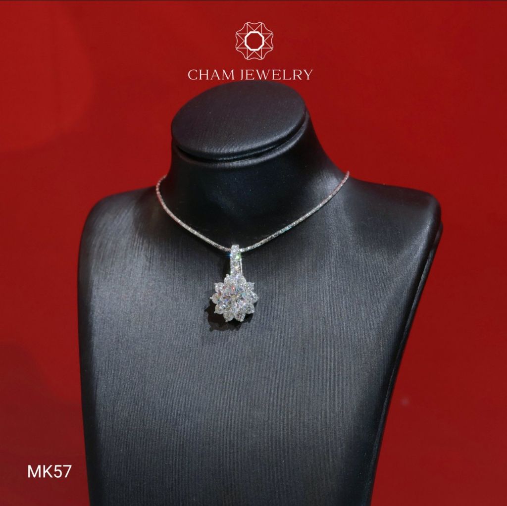 Mặt Dây Chuyền MK57 CHAM JEWELRY, Mặt Hoa Mai Chủ 6.0mm (Barcode TMX383)