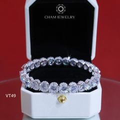 Vòng Tay VT49 CHAM JEWELRY, Vòng Full Đá 7.0mm (Barcode CADV816)