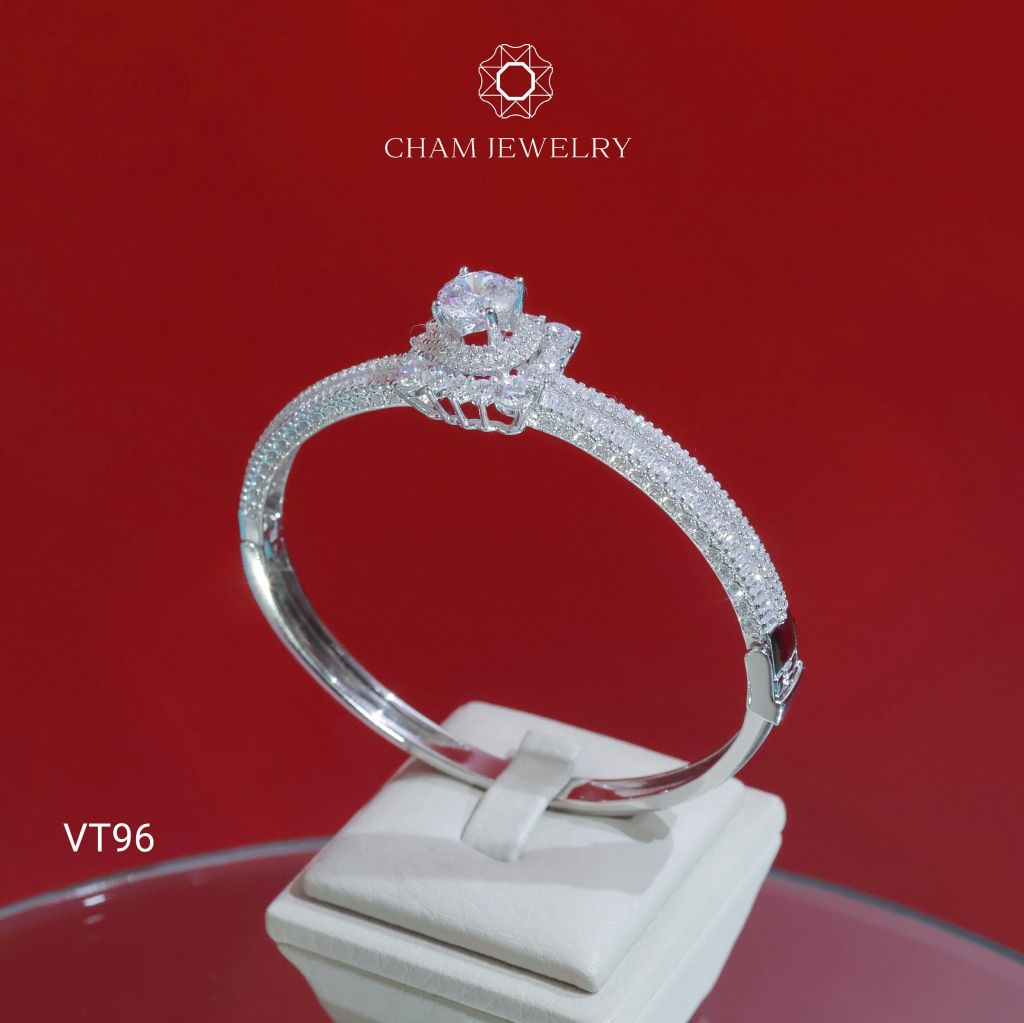 Vòng Tay CHAM JEWELRY VT96, Đá New Zealand 8mm ( Barcode TVB227V).