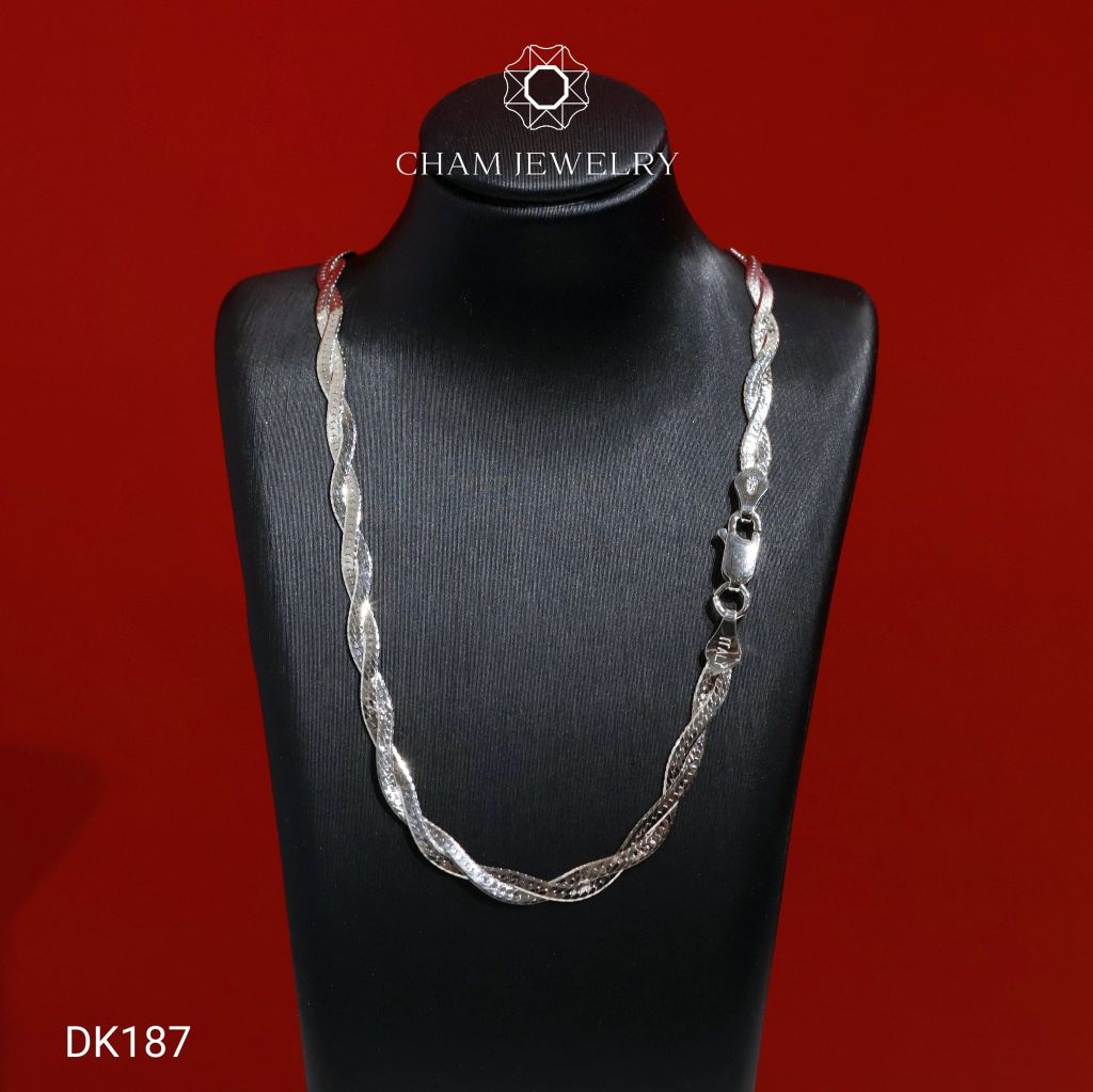Dây Chuyền CHAM JEWELRY DK187, Dây 2 Bính Tròn ( C-DC(E1) ).
