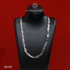 Dây Chuyền CHAM JEWELRY DK187, Dây 2 Bính Tròn ( C-DC(E1) ).