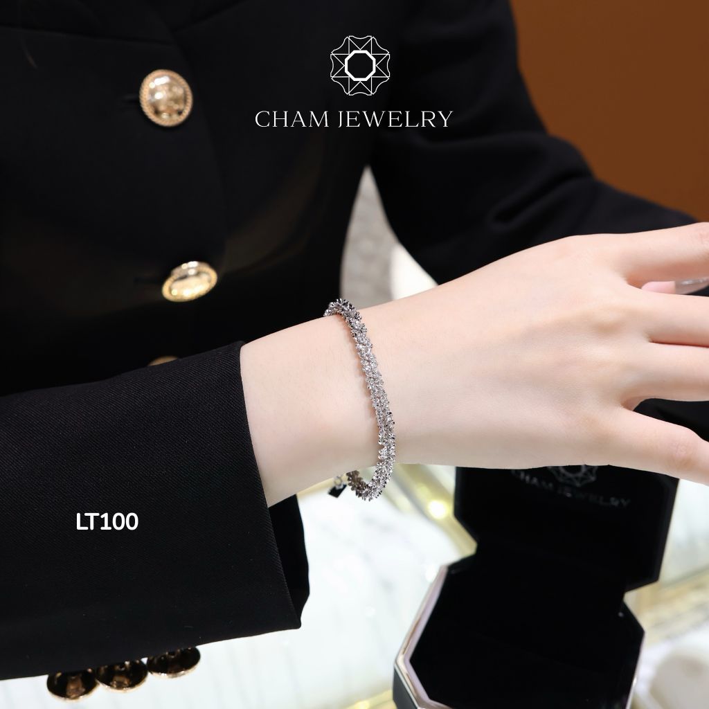 Lắc Tay CHAM JEWELRY LT100, Xoắn Pháo Hoa 5.0mm ( Barcode TLBC619).