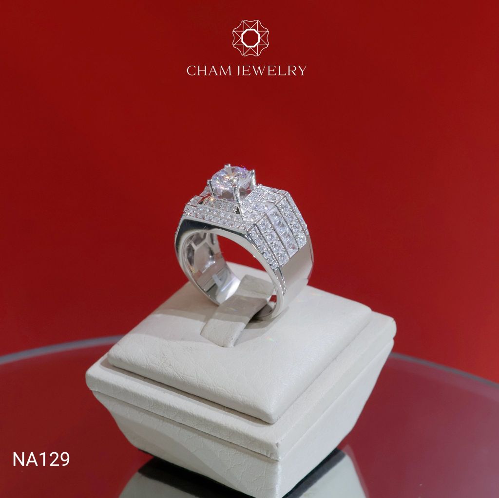Nhẫn Nam NA129 CHAM JEWELRY, Chủ 7.0mm (Barcode TNNA449)