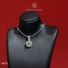 Mặt Dây Chuyền MK76 CHAM JEWELRY, Mặt Hoa Chủ 6.5mm (Barcode TVB318M)