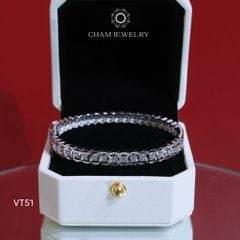Vòng Tay VT51 CHAM JEWELRY, Vòng Full Kim Tiền Bản 6.0mm (Barcode TV195)