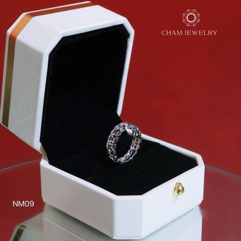Nhẫn CHAM JEWELRY NM09, Nhẫn Kim Tiền, Bản 5.0mm (Barcode TNDT40).
