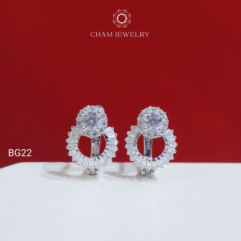 Hoa Tai CHAM JEWERLY BG22, Chủ 3.5mm (Barcode TBG484)