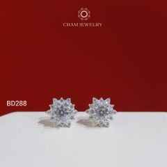 Hoa Tai BD288 CHAM JEWELRY, Chủ 4.0mm (Barcode TBD1713).