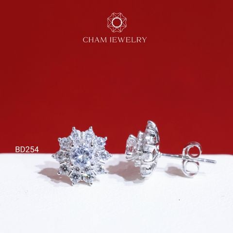 Hoa Tai BD254 CHAM JEWELRY, Chủ 4.0mm (Barcode TBD1280).