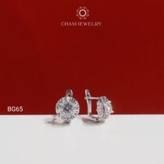 Hoa Tai BG65 CHAM JEWELRY, Hoa Tai Chủ 5.0mm (Barcode TBG1098).