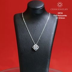 Dây Chuyền CHAM JEWELRY DF33, Moissanite Chủ 6.5mm (Barcode CDM258).