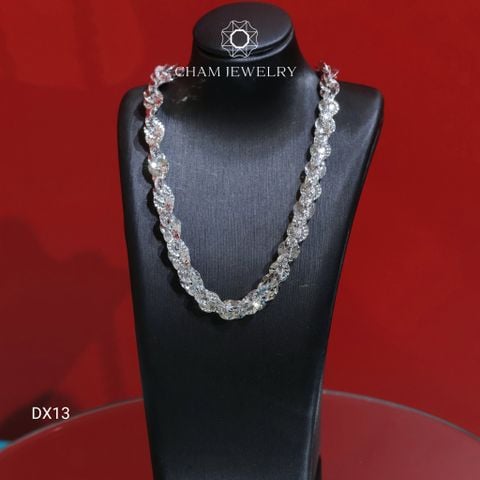 Dây Xoắn DX13 CHAM JEWELRY, Dây Xoắn Ovan Hoa Thị Chạm Máy Bản 6.0mm (Barcode TDBC827 - NDTCB6)