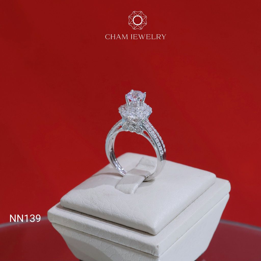 Nhẫn NN139 CHAM JEWELRY, Chủ 5.5mm (Barcode TNN1598).