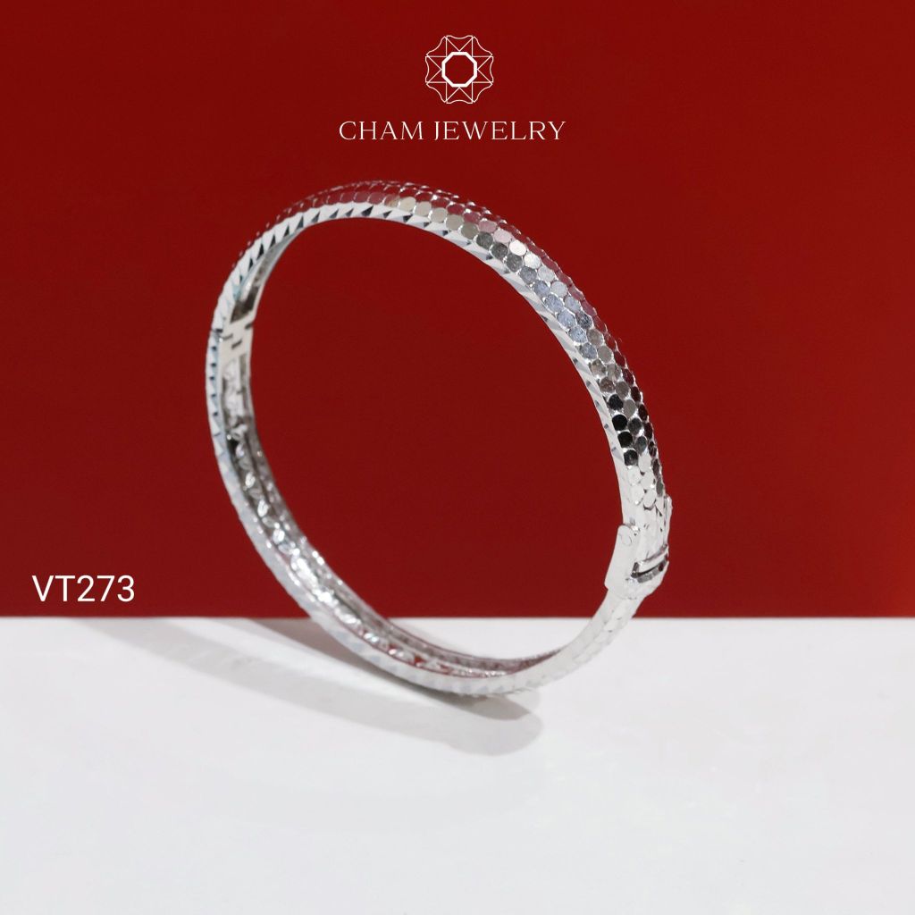 Vòng Tay CHAM JEWELRY VT273, Vòng Tay Kiểu Chạm Máy (Barcode C52V02)