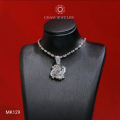 Mặt Dây Chuyền MK129 CHAM JEWELRY, Mặt Hoa Xoáy Chủ 6.0mm (Barcode TMA1304)
