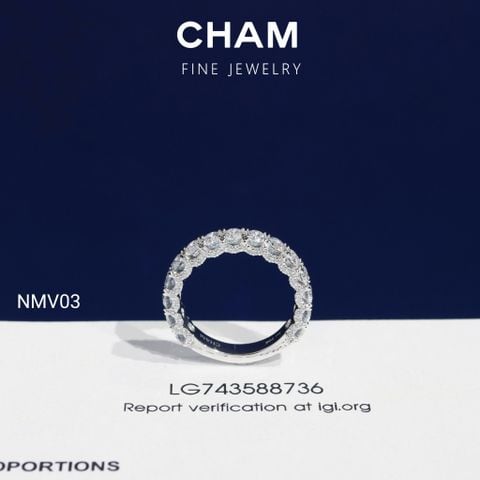 Nhẫn Nữ NMV03 Vàng 10k Kim Cương Lab Grown Diamond (Barcode NU17)