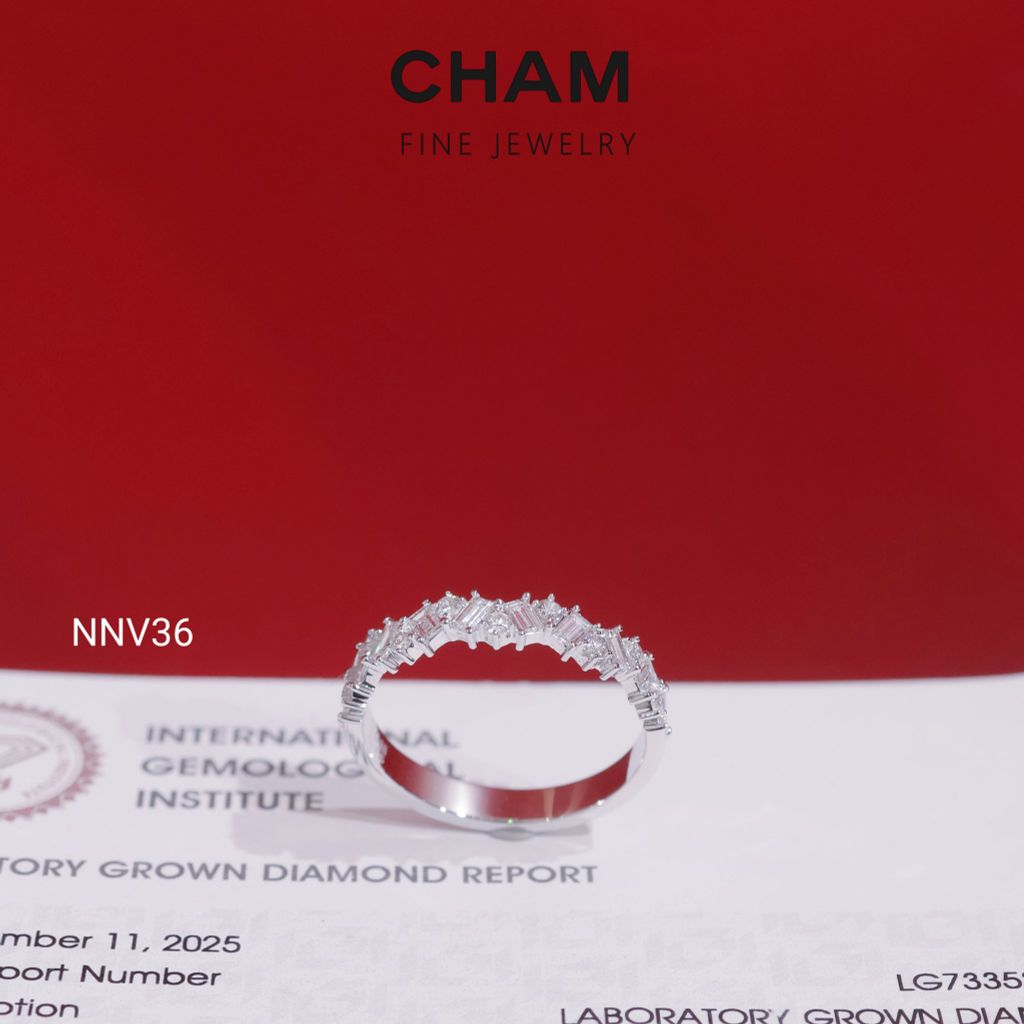 Nhẫn Nữ NMV36 Vàng 10k Kim Cương Lab Grown Diamond