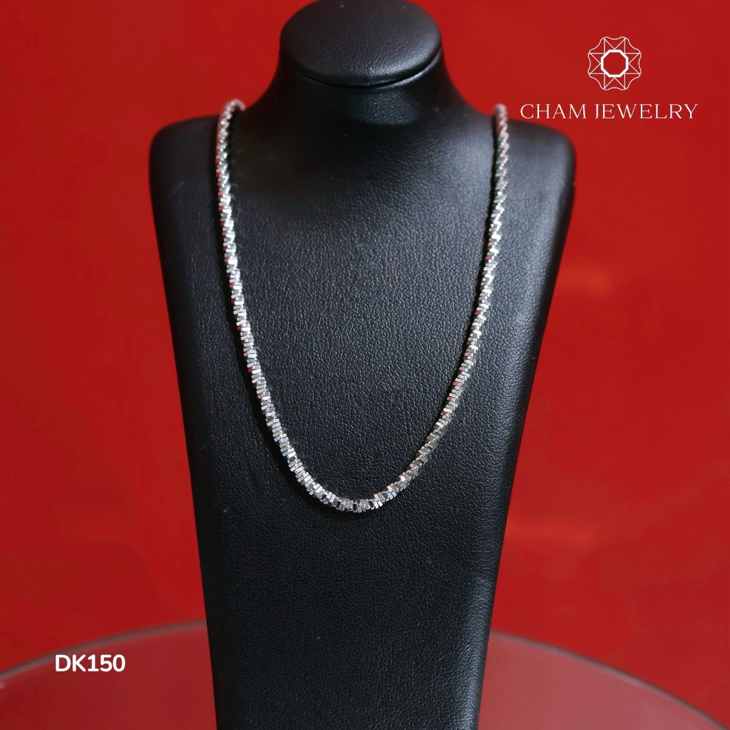 Dây Chuyền DK150 CHAM JEWELRY, Dây Mì Tròn Full Xoắn Bản 2.0mm ( Barcode TDY684 - TDY702 ).