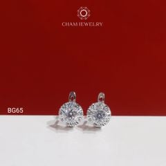 Hoa Tai BG65 CHAM JEWELRY, Hoa Tai Chủ 5.0mm (Barcode TBG1098).