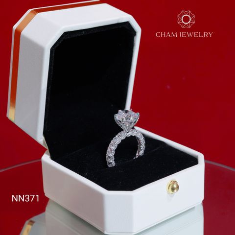 Nhẫn NN371 CHAM JEWELRY, Chủ 10mm ( CN104948).