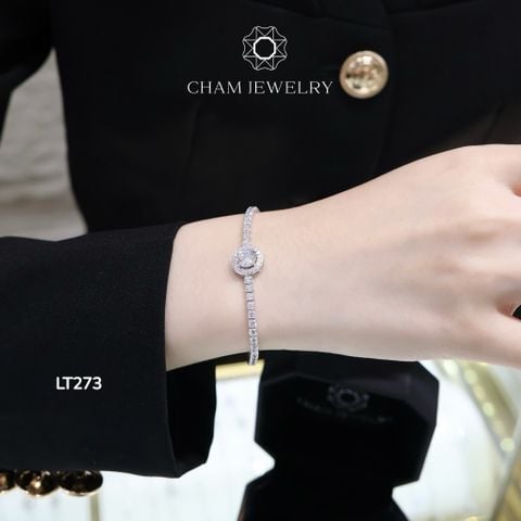 Lắc Tay CHAM JEWELRY LT273, Lắc HaLo Tròn 7.0mm (Barcode TLT1282)
