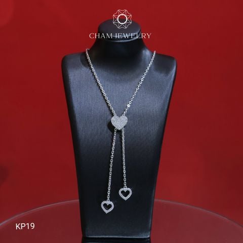 Dây Chuyền KP19 CHAM JEWELRY, Dây Mặt Tim (Barcode TDKM493)