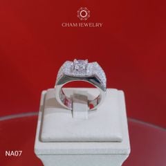 Nhẫn Nam NA07 CHAM JEWELRY, Chủ 7.0mm.