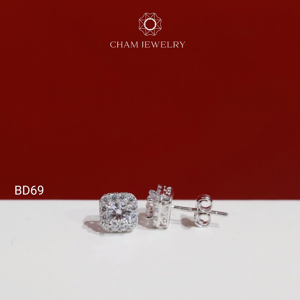 Hoa Tai BD69 CHAM JEWELRY, Chủ 4.5mm (Barcode TBD1754).