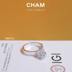 Nhẫn Nữ NNV76 Vàng 10k Chủ 5.4 Kim Cương Lab Grown Diamond