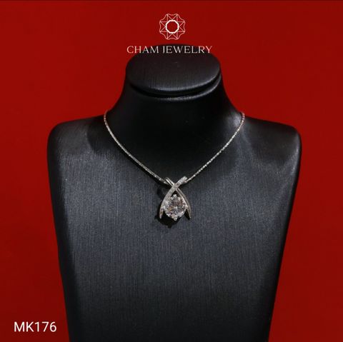 Mặt Dây Chuyền MK176 CHAM JEWELRY, Mặt Kiểu Chủ 6.5mm (Barcode TMX433).