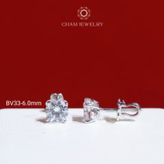Hoa Tai BV33 CHAM JEWERLY, Bông Nụ Đá Newzealand (Barcode TBH15-TBH16-TBH14- TBH13 -TBH24-TBH109)