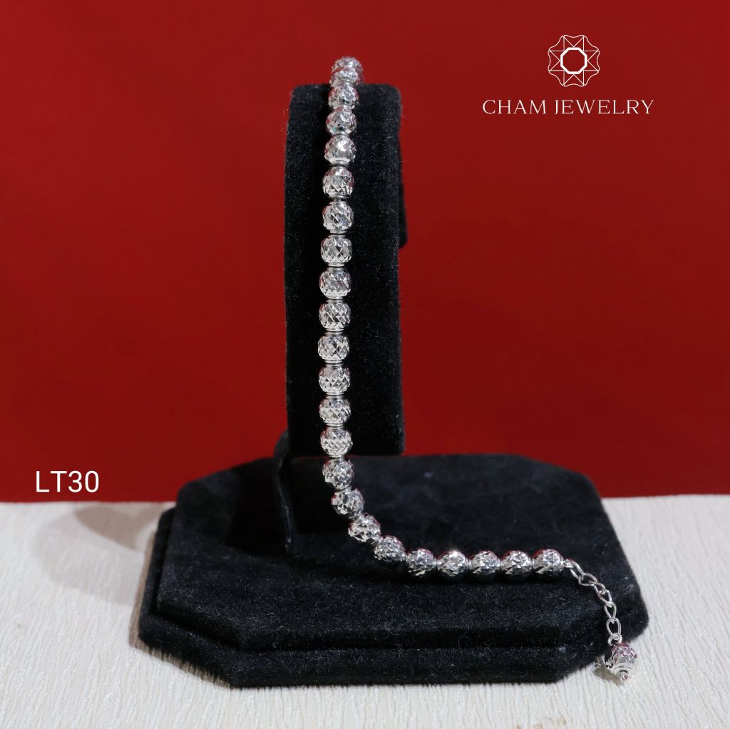 Lắc Tay LT30 CHAM JEWELRY, Lắc Bi Đều 5.0mm (Barcode TLBC823-NLB2).