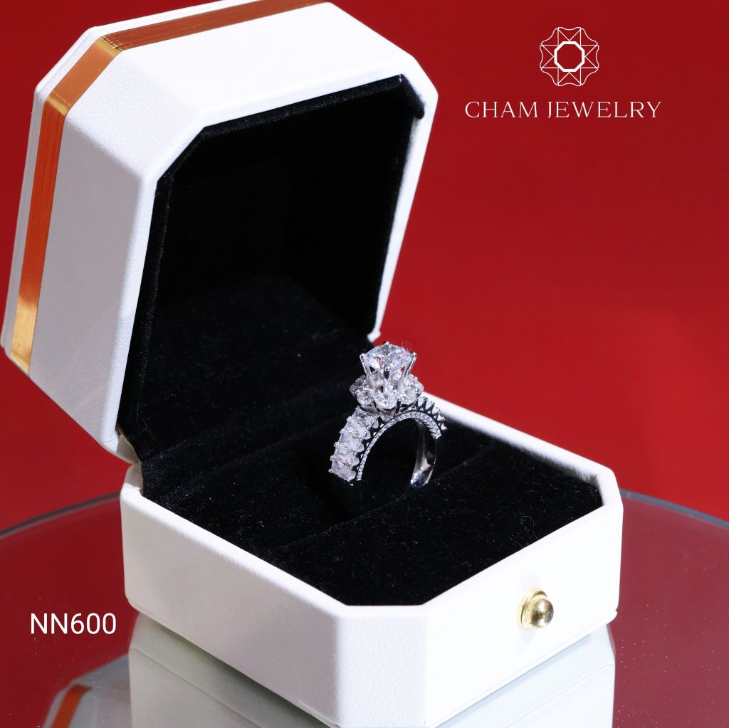 Nhẫn NN600 CHAM JEWELRY, Chủ 7.0mm (Barcode TNN1588)