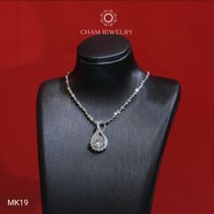 Mặt Dây Chuyền MK19 CHAM JEWELRY, Mặt Giọt Nước Chủ 6.0mm (Barcode TMX391).