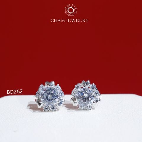 Hoa Tai BD262 CHAM JEWELRY , Chủ 5.5mm (Barcode TBD1265).