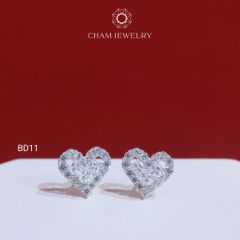 Hoa Tai CHAM JEWELRY BD11, Bông Trái Tim (Barcode TBD792).