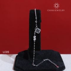Lắc Chân LC05 CHAM JEWELRY , Lắc Chân Cỏ 4 Lá (Barcode CLACY378)