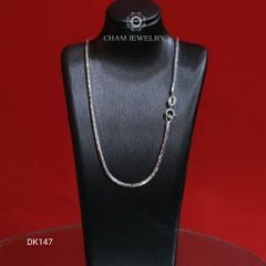 Dây Chuyền DK147 CHAM JEWELRY , Dây Mì Vuông Chữ V Bản 1.5mm( Barcode TDY709 ).