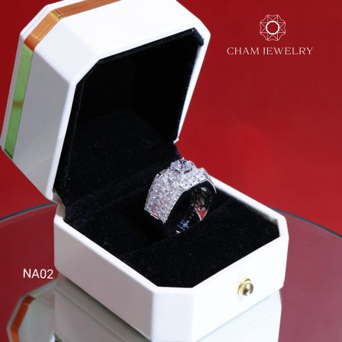Nhẫn Nam NA02 CHAM JEWELRY, Chủ 6.0mm (Barcode TNNA263).