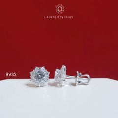 Hoa Tai CHAM JEWERLY  BV32, Chủ 5.0mm (Barcode TBV43)