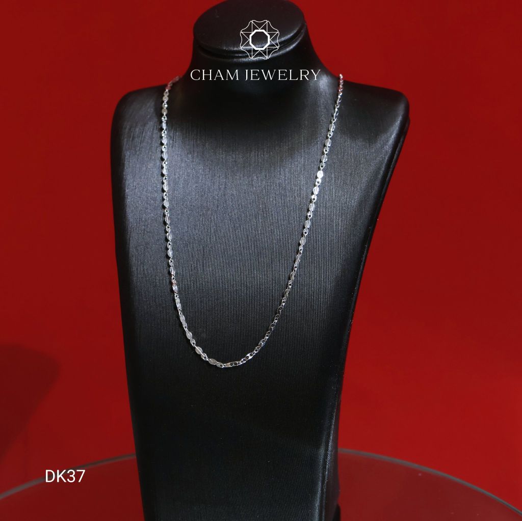 Dây Chuyền DK37 CHAM JEWELRY, Dây Lá Me Bảng 1.5mm (Barcode TDY663).
