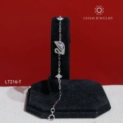 Lắc Tay LT216 CHAM JEWELRY, Lắc Tay Thiên Nga Bản 10.0mm (Barcode CTNT145).