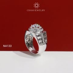 Nhẫn Nam NA133 CHAM JEWELRY, Chủ 6.5mm (Barcode TNNA456).
