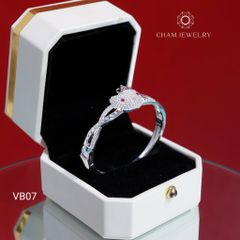Vòng Tay Bé VB07 CHAM JEWELRY, Vòng Mèo Vương Miện (Barcode TVB166V)